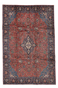 絨毯 ペルシャ マハル 220X336 ダークレッド/ブラック (ウール, ペルシャ/イラン)