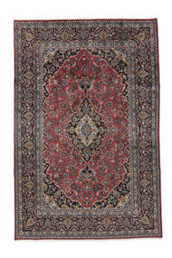  Orientalsk Mashad Teppe 195X300 Svart/Mørk Rød Ull, Persia/Iran Carpetvista