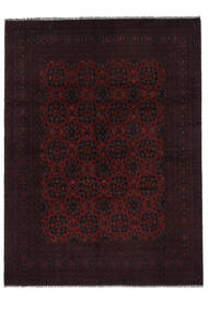 250X339 Afghan Khal Mohammadi Teppich Orientalischer Schwarz Großer (Wolle, Afghanistan) Carpetvista