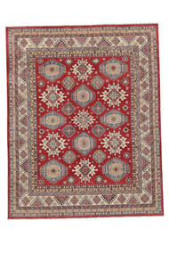 Kazak Fine Rug 242X300 Brown/Dark Red Wool, Afghanistan Carpetvista