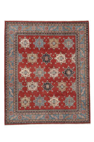Tapete Kazak Fine 251X301 Vermelho Escuro/Castanho Grande (Lã, Afeganistão)