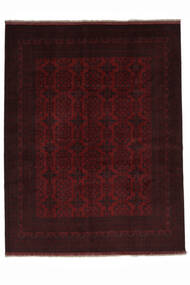 303X390 絨毯 オリエンタル アフガン Khal Mohammadi ブラック 大きな (ウール, アフガニスタン) Carpetvista
