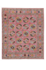 Kazak Fine Teppich 244X296 Braun/Dunkelrot Wolle, Afghanistan Carpetvista