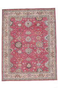 Tapete Oriental Kazak Fine 297X386 Castanho/Vermelho Escuro Grande (Lã, Afeganistão)