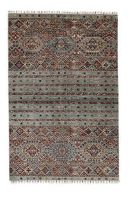 絨毯 Shabargan 103X156 茶色/ブラック (ウール, アフガニスタン)