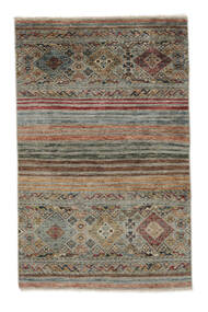 98X154 Shabargan Teppich Moderner Braun/Dunkelgelb (Wolle, Afghanistan) Carpetvista