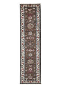 絨毯 オリエンタル カザック Ariana 79X302 廊下 カーペット 茶色/ブラック (ウール, アフガニスタン)