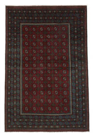 絨毯 オリエンタル アフガン Fine 193X295 ブラック (ウール, アフガニスタン)