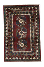  Afghan Fine Matot 118X180 Musta/Ruskea Carpetvista