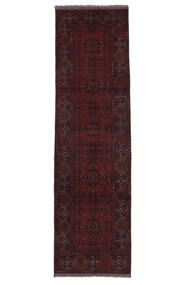 80X277 絨毯 オリエンタル アフガン Khal Mohammadi 廊下 カーペット ブラック (ウール, アフガニスタン) Carpetvista