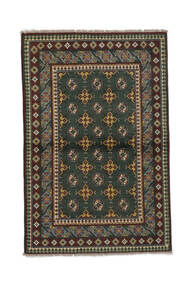  97X147 Medallion Small Afghan Fine Rug Wool, Carpetvista