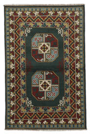  100X154 Afghan Fine Vloerkleed Zwart/Bruin Afghanistan Carpetvista
