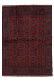 172X238 Χαλι Afghan Khal Mohammadi Ανατολής Μαύρα/Σκούρο Κόκκινο (Μαλλί, Αφγανικά) Carpetvista