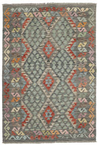  Kelim Afghan Old Style Teppe 125X182 Mørk Grønn/Mørk Gul Carpetvista