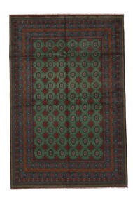  Afghan Fine 197X295 Wollteppich Schwarz Carpetvista