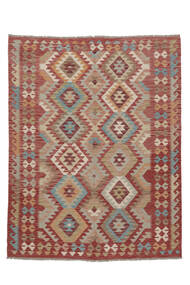  Oriental Kilim Afghan Old Style Rug 150X200 Brown/Dark Red Wool, Afghanistan Carpetvista