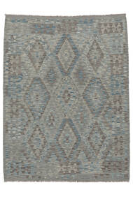 156X205 Kelim Afghan Old Stil Teppich Orientalischer Dunkelgrau/Dunkelgrün (Wolle, Afghanistan) Carpetvista