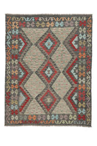 146X185 Small Kilim Afghan Old Style Rug Wool, Carpetvista