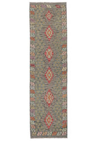 80X294 Kelim Afghan Old Stil Teppich Orientalischer Läufer Braun/Dunkelgelb (Wolle, Afghanistan) Carpetvista