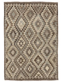 Kilim Afghan Old Style Rug 150X218 Brown/Dark Grey Wool, Afghanistan Carpetvista