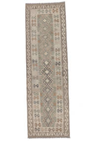  89X292 Kelim Afghan Old Style Vloerkleed Tapijtloper Bruin/Oranje Afghanistan Carpetvista