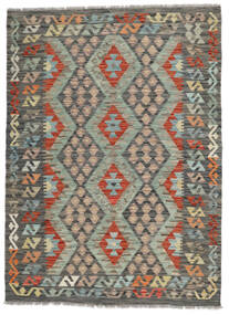  Kelim Afghan Old Style Matot 133X181 Ruskea/Vihreä Carpetvista