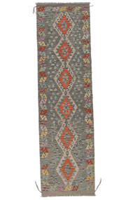 82X292 Kelim Afghan Old Style Orientalisk Hallmatta Brun (Ull, Afghanistan) Carpetvista