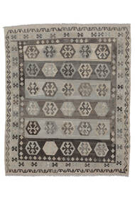  Kilim Afghan Old Style Rug 184X221 Wool Brown/Black Carpetvista