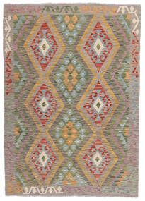  123X173 Lite Kelim Afghan Old Style Teppe Ull, Carpetvista