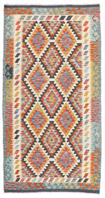 100X190 Kelim Afghan Old Stil Teppich Orientalischer Beige/Schwarz (Wolle, Afghanistan) Carpetvista