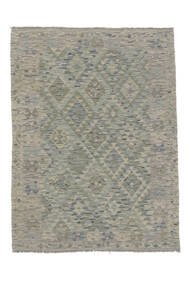 Kelim Afghan Old Stil Teppich 151X199 Dunkelgelb/Dunkelgrün Wolle, Afghanistan Carpetvista