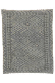 絨毯 キリム アフガン オールド スタイル 157X196 ダークグレー/グリーン (ウール, アフガニスタン)