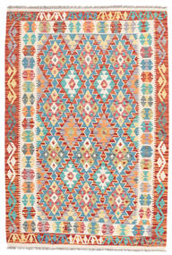 120X181 Kelim Afghan Old Stil Teppich Orientalischer Orange/Beige (Wolle, Afghanistan) Carpetvista