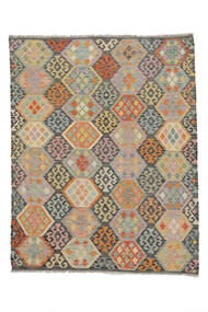 Tappeto Orientale Kilim Afghan Old Style 154X198 Giallo Scuro/Verde (Lana, Afghanistan)