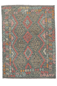 Kilim Afegão Old Style Tapete 150X201 Lã Verde/Preto Pequeno Carpetvista