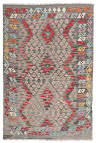 絨毯 オリエンタル キリム アフガン オールド スタイル 121X176 茶色/ダークグレー (ウール, アフガニスタン)