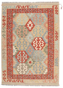 Oriental Kilim Afghan Old Style Rug 123X174 Brown/Beige Wool, Afghanistan Carpetvista
