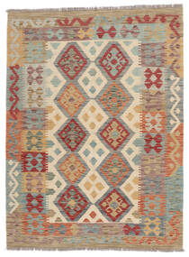  123X164 Small Kilim Afghan Old Style Rug Wool, Carpetvista
