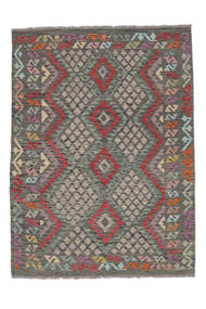 Kilim Afghan Old Style Rug 149X196 Brown/Dark Red Wool, Afghanistan Carpetvista