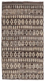  Kilim Afghan Old Style Rug 106X196 Wool Brown/Black Small Carpetvista
