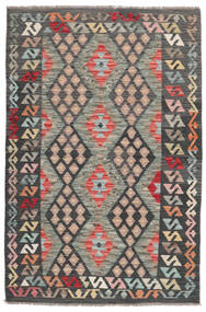 125X192 Dywan Orientalny Kilim Afgan Old Style Czarny/Brunatny (Wełna, Afganistan) Carpetvista