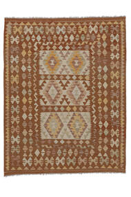 Kilim Afghan Old Style Rug 158X199 Brown/Orange Wool, Afghanistan Carpetvista