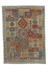  146X200 Small Kilim Afghan Old Style Rug Wool, Carpetvista