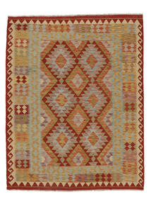 Kilim Afghan Old Style Rug 160X200 Brown/Dark Red Wool, Afghanistan Carpetvista