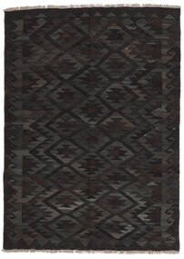 130X175 Kelim Ariana Vloerkleed Modern Zwart (Wol, Afghanistan) Carpetvista