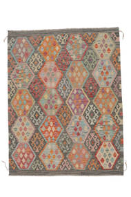  Kelim Afghan Old Style Matot 150X200 Ruskea/Tummanpunainen Carpetvista