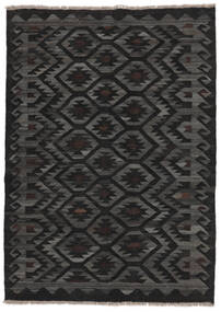 絨毯 キリム Ariana 132X179 ブラック (ウール, アフガニスタン)