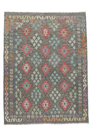 150X200 絨毯 キリム アフガン オールド スタイル オリエンタル ダークイエロー/茶色 (ウール, アフガニスタン) Carpetvista