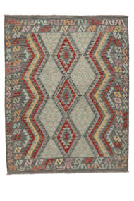  Kelim Afghan Old Style Vloerkleed 157X199 Wol Donker Geel/Bruin Klein Carpetvista