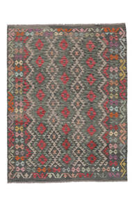 151X195 絨毯 オリエンタル キリム アフガン オールド スタイル ダークイエロー/ブラック (ウール, アフガニスタン) Carpetvista